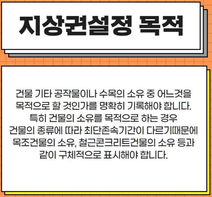 지상권설정