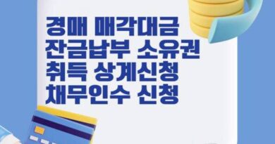 경매 잔금 신청