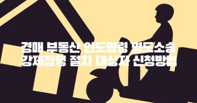 경매 부동산 인도명령