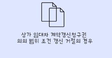 상가건물임대차보호법 계약갱신청구권