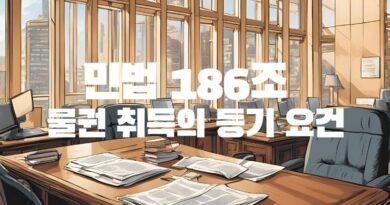 민법 186조 등기 취득