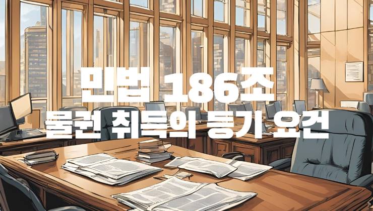 민법 186조 등기 취득