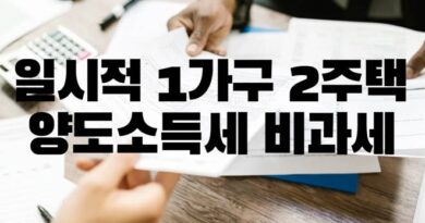 일시적 1가구 2주택 비과세 요건