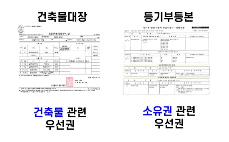 등기부등본 건축물대장 내용 불일치